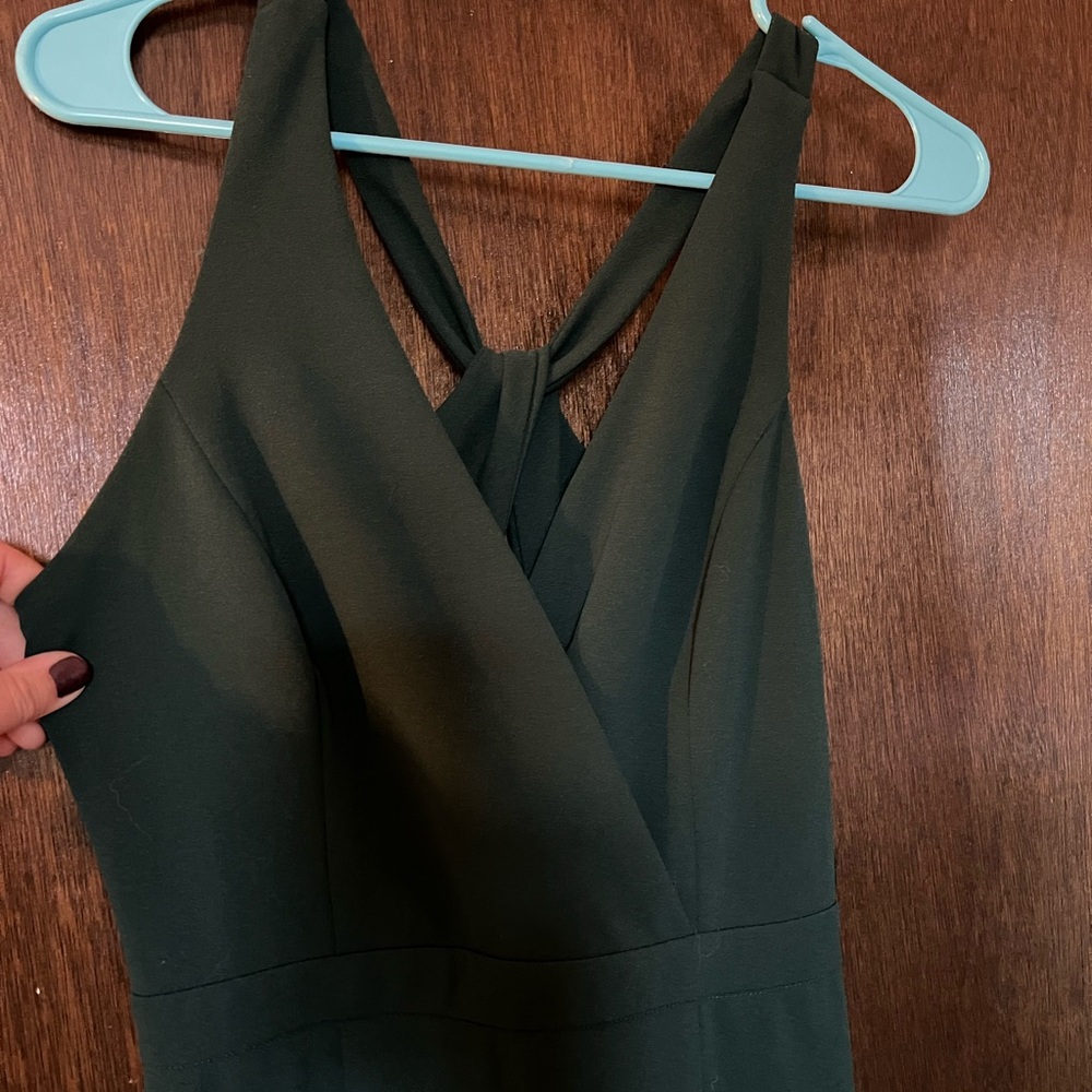 Long green dress